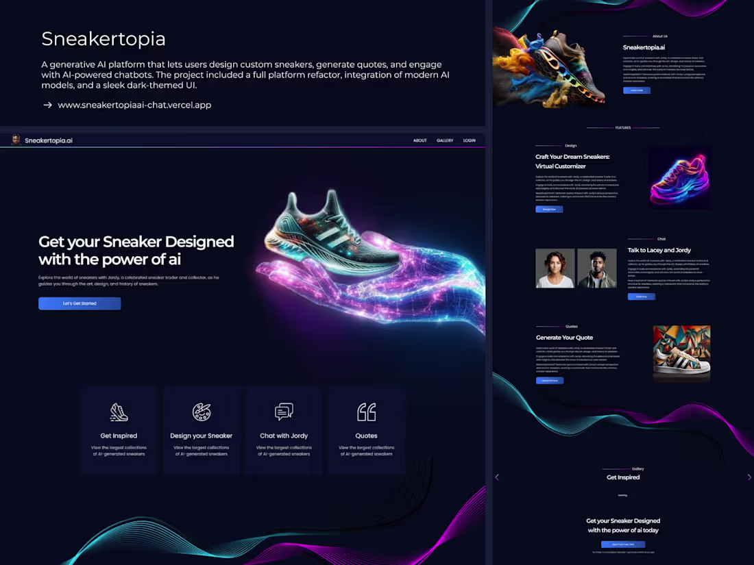 Cover image for Sneakertopia - Sneaker Design with AI-Powered Customization