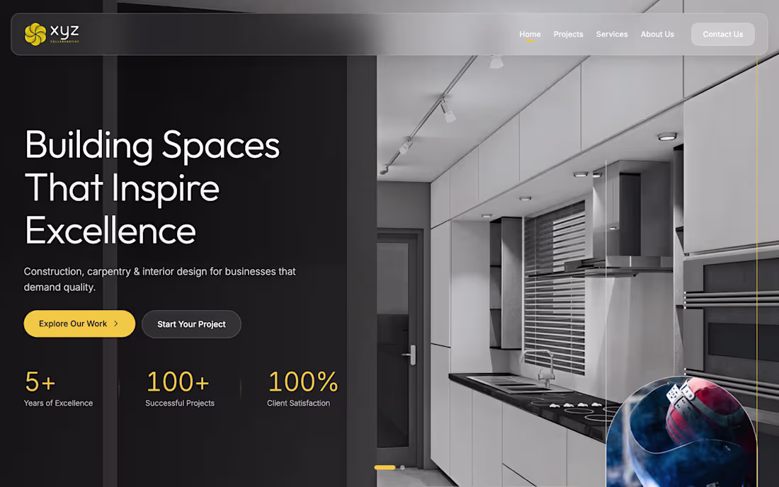 Cover image for XYZ Collaborative — Design & Construction Company Website