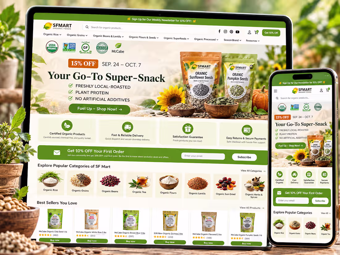 Cover image for SF Mart — Shopify E-Commerce