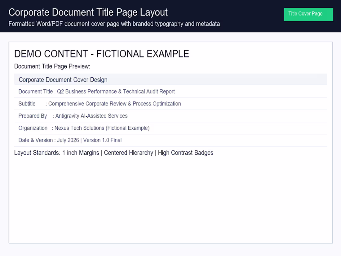 Cover image for Word and PDF Document Formatting