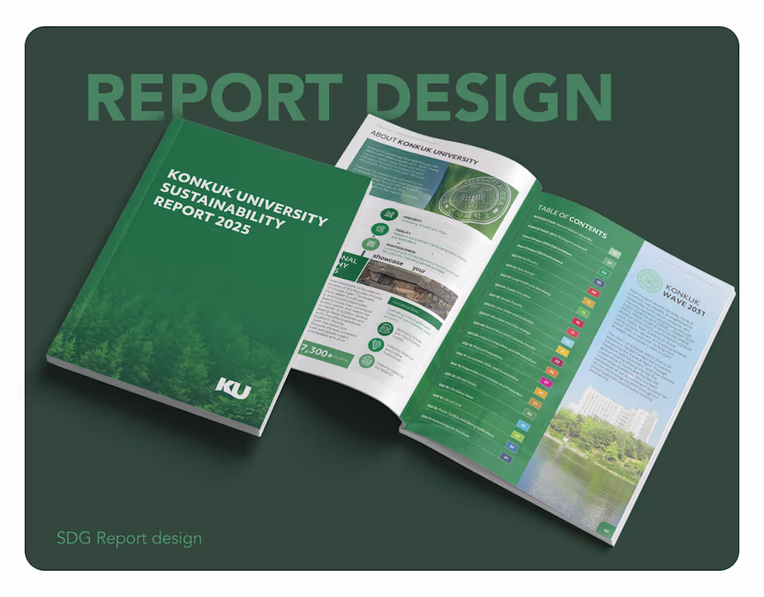 Cover image for SDG Sustainability Report Design | Konkuk University