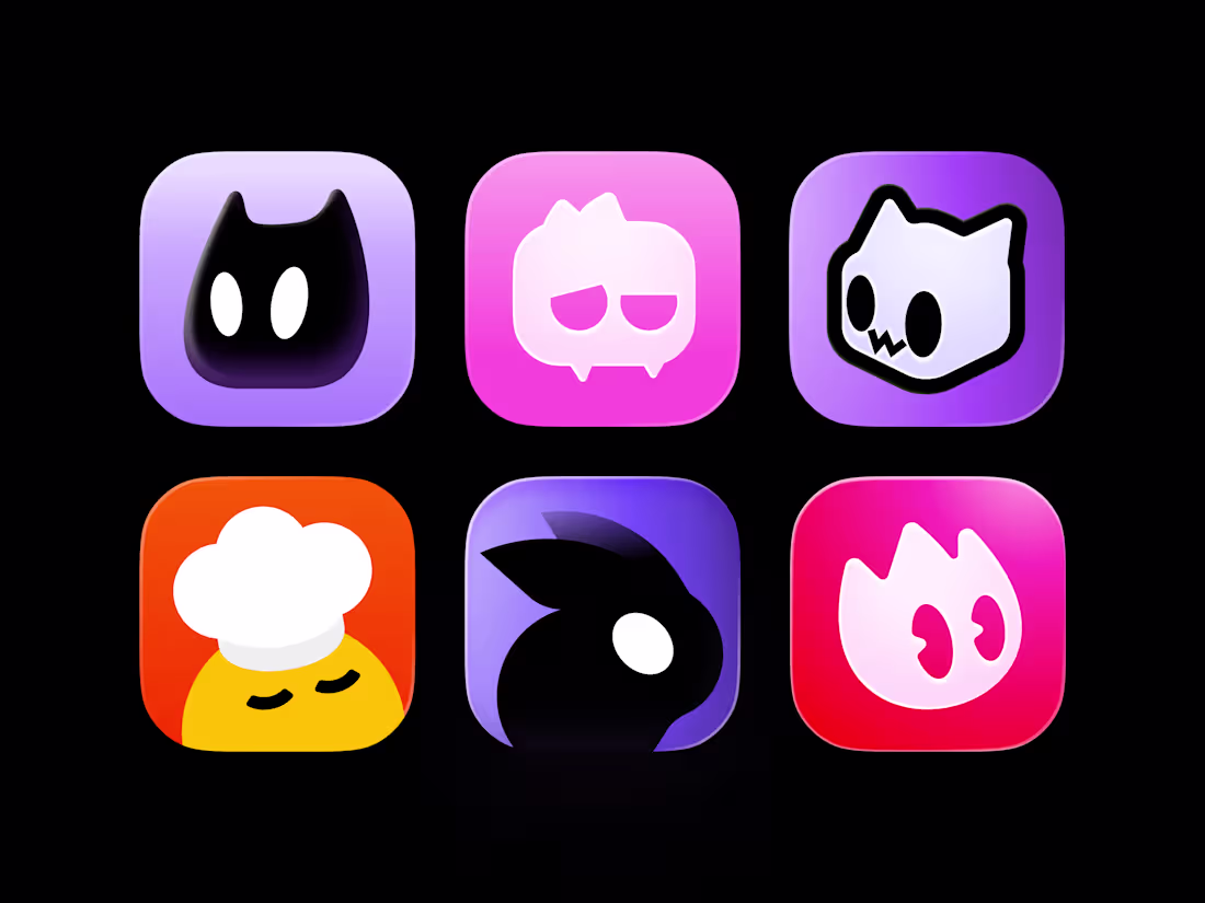 Cover image for Cute Mascot App Icons Collection