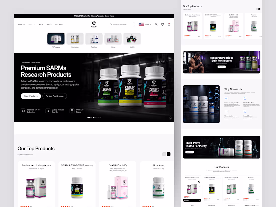 Cover image for Viking Pharma E-Commerce UI/UX Design