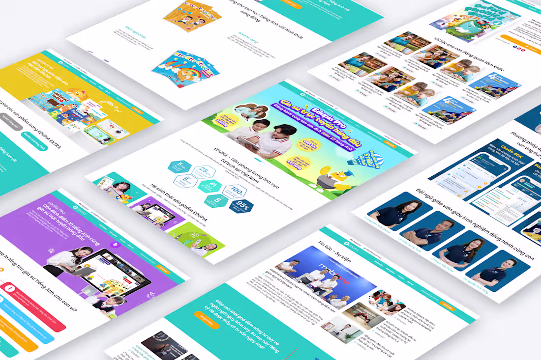 Cover image for Edupia’s website delivers a modern,