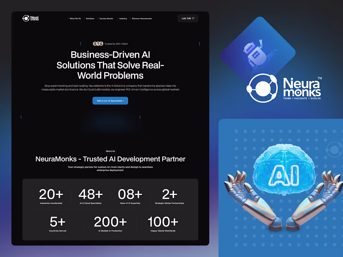 Cover image for NeuraMonks' Website Rebuild in Webflow
I