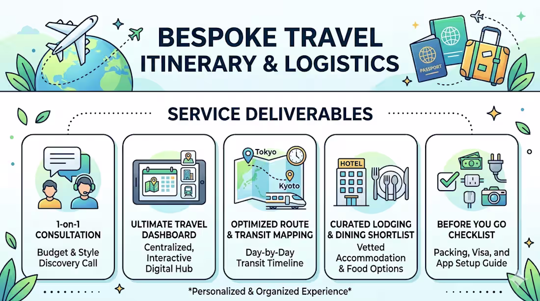 Cover image for Custom Multi-Destination Itinerary & Logistics Design
