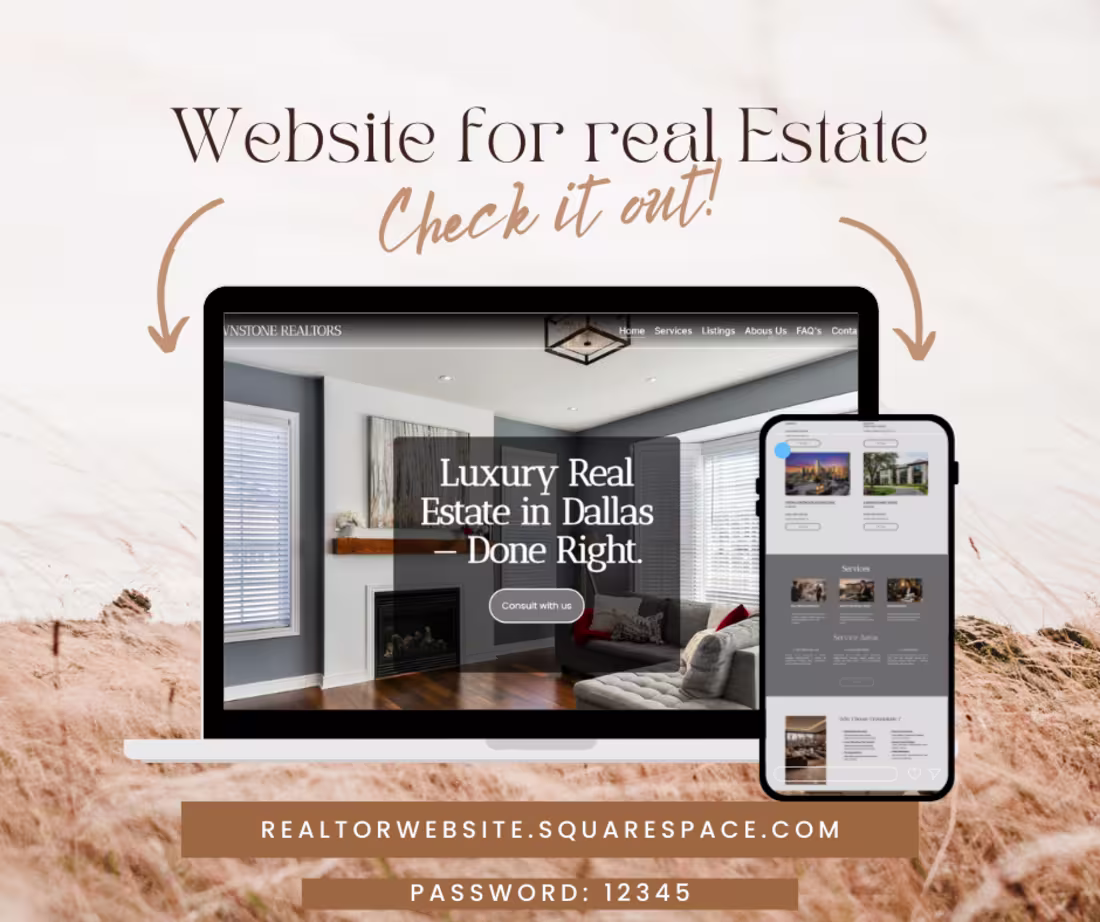 Cover image for Elegant website for real estate