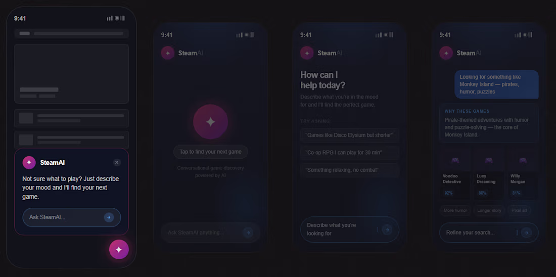 Cover image for SteamAI: Conversational AI for Game Discovery
