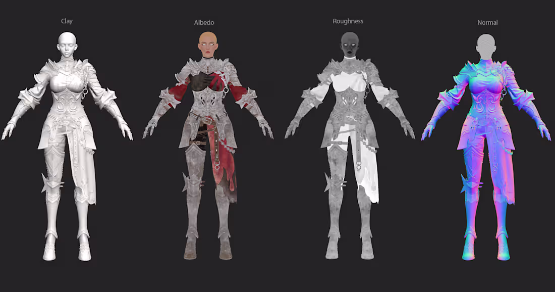Cover image for Character Retopology, UVs & Texture Baking