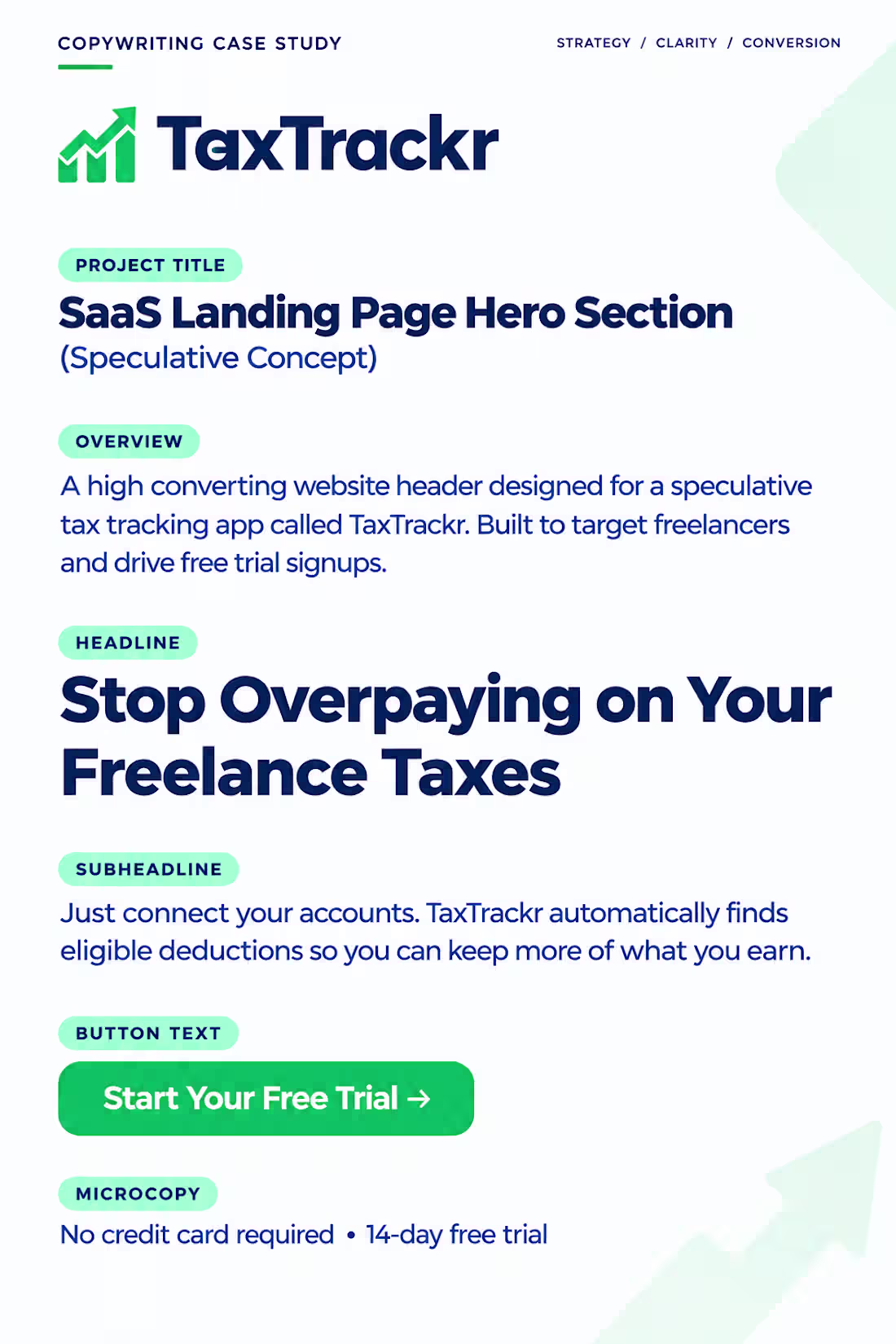 Cover image for TaxTrackr - SaaS Landing Page