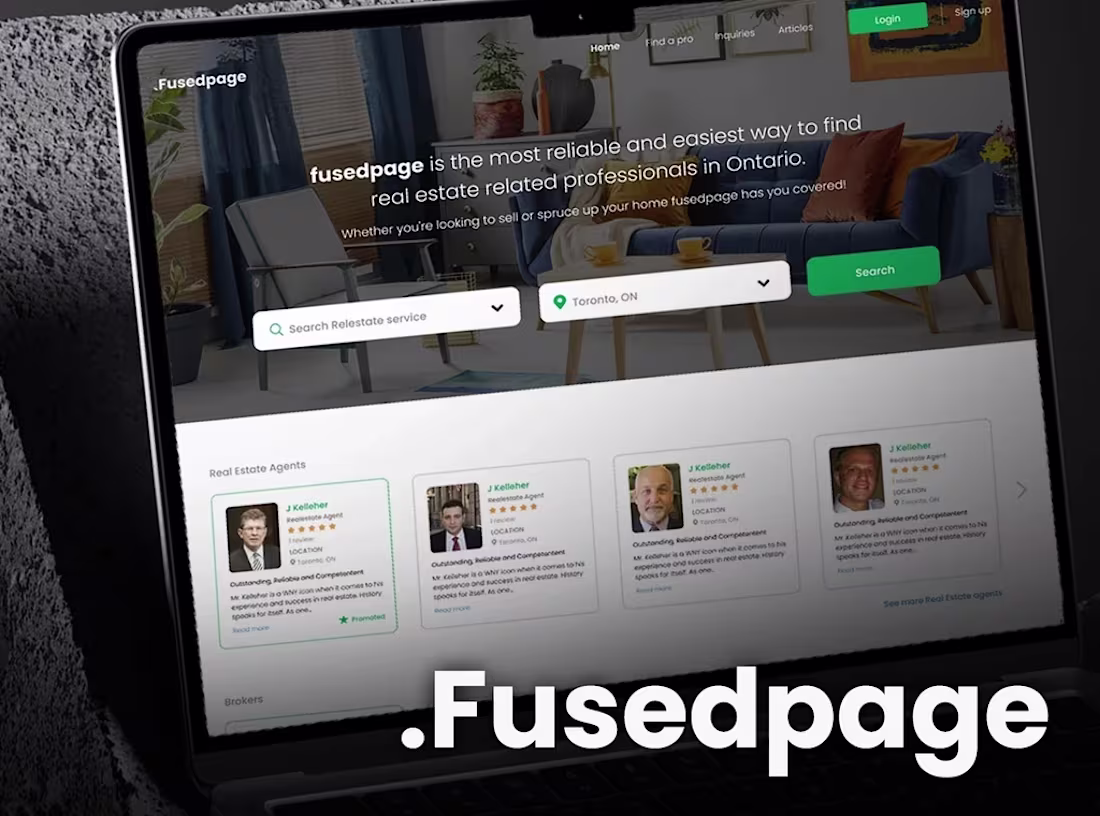 Cover image for Fused Page Website Design