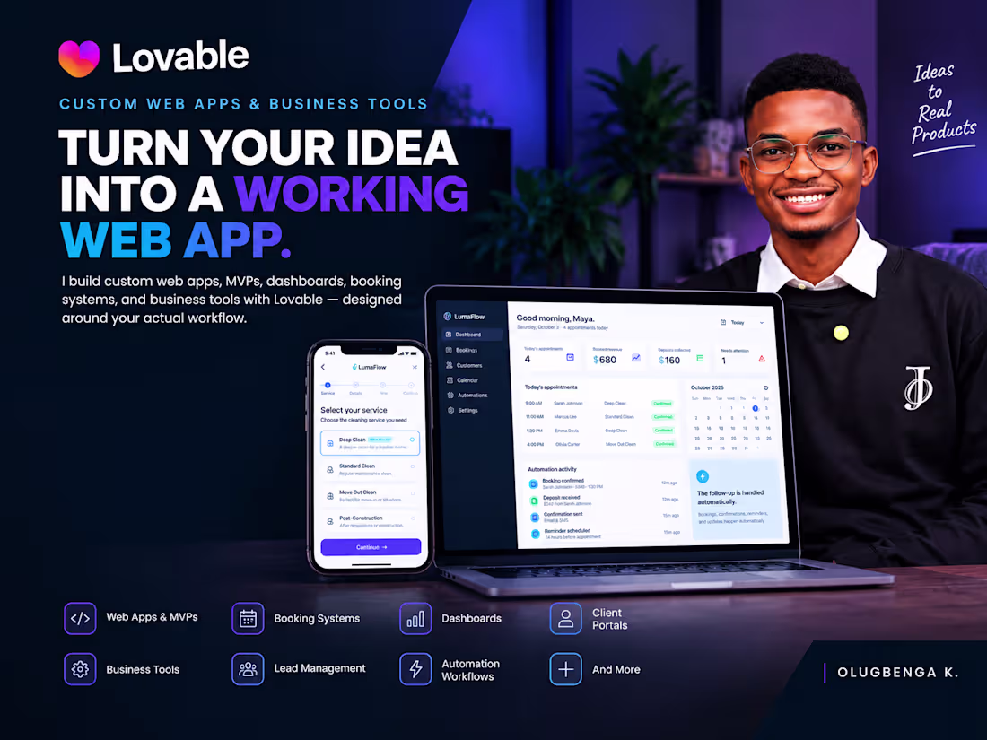 Cover image for Lovable Custom Web App & MVP Development