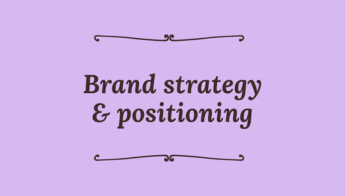 Cover image for Brand Strategy & Positioning