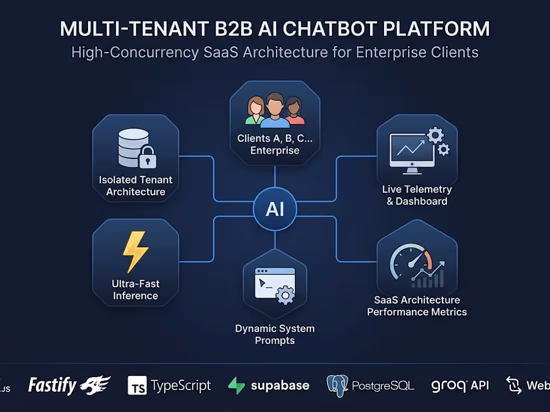 Cover image for Multi-Tenant B2B AI Chatbot Platform
High-Concurrency