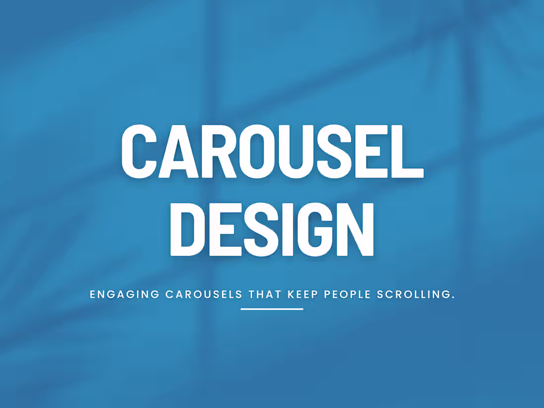 Cover image for Professional Carousel Design