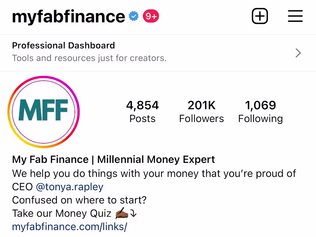 Cover image for MyFabFinance Instagram Manager