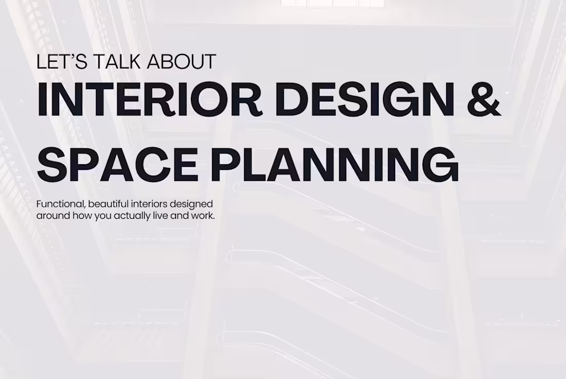 Cover image for Interior Design & Space Planning