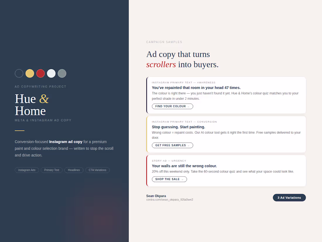 Cover image for Conversion-focused Instagram ad copy for