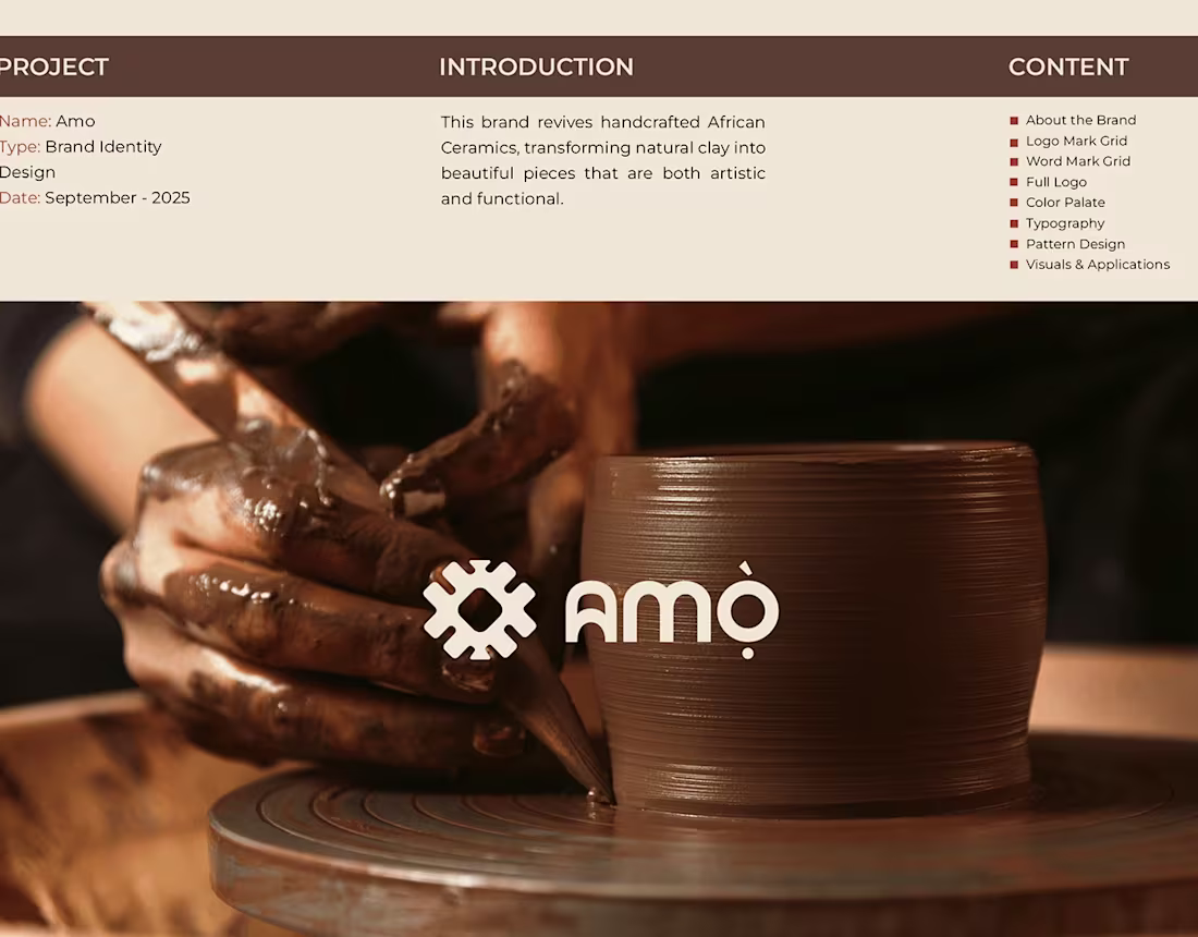 Cover image for Brand Design - African Pottery Brand