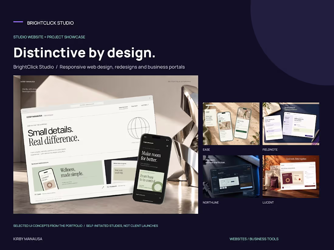 Cover image for BrightClick Studio | Web Design & Portfolio Experience