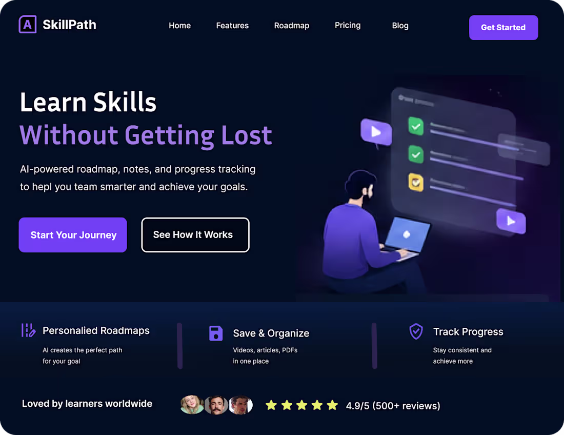 Cover image for Skill Path – Learning Platform Dashboard