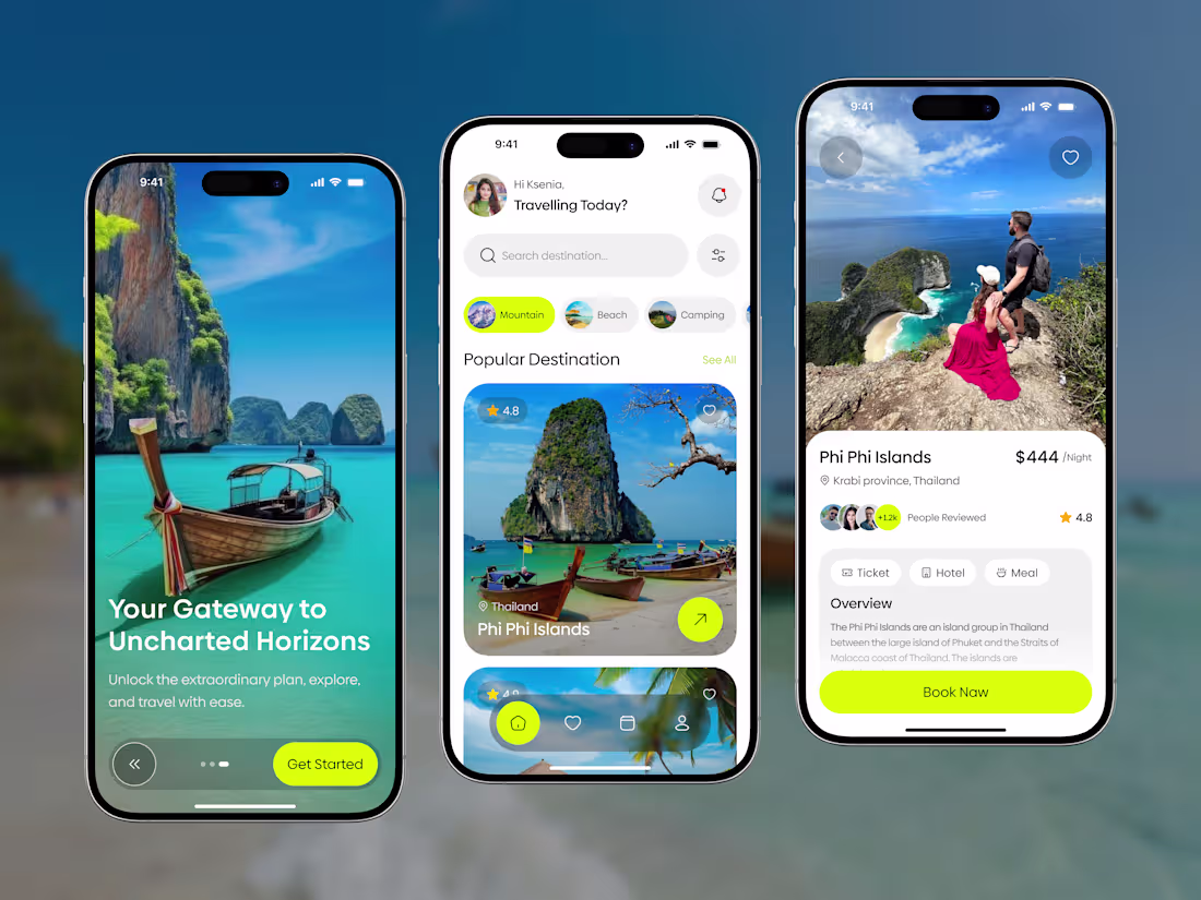 Cover image for Travel mobile App UI/UX Design