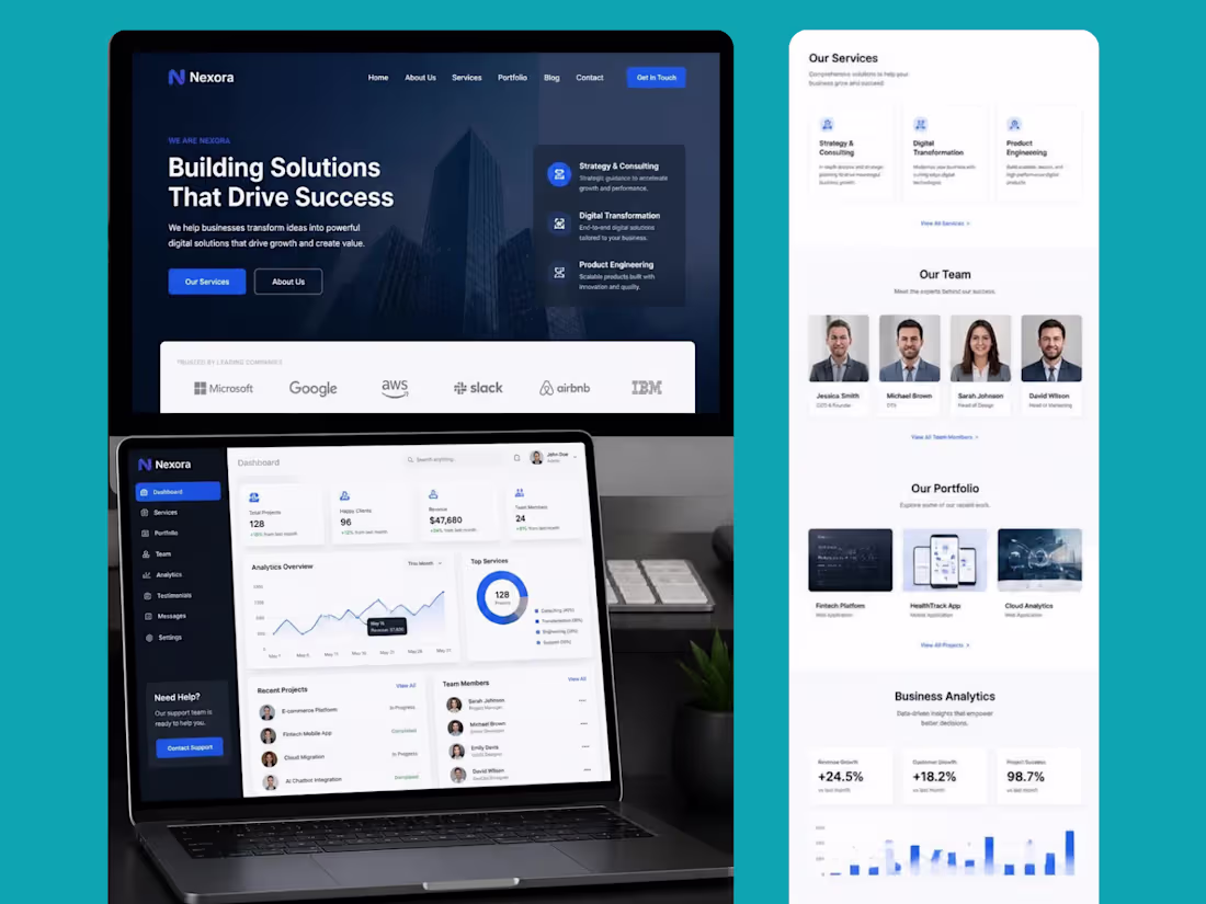 Cover image for AI powered custom website design & development service