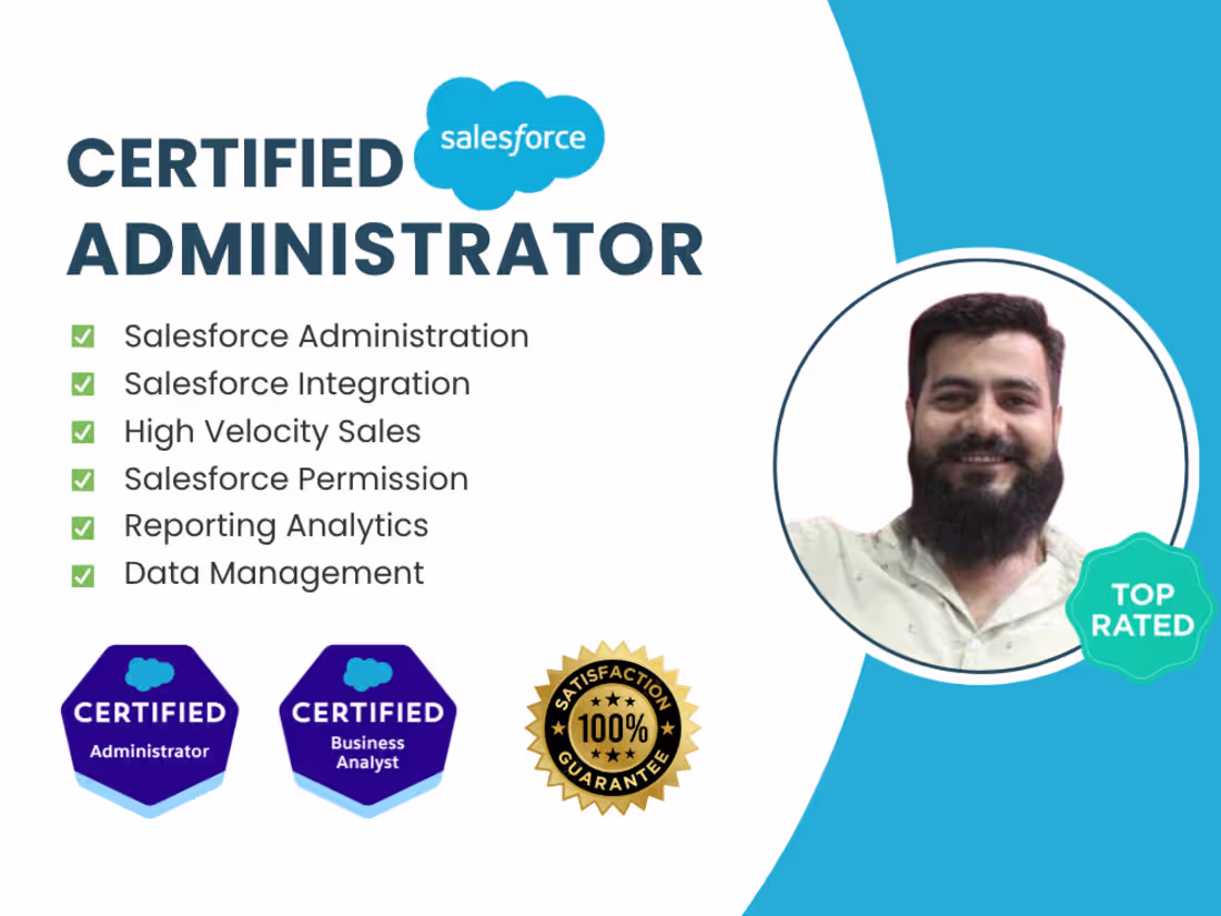 Cover image for Salesforce Administrator, Flow, Process builder, and Integration