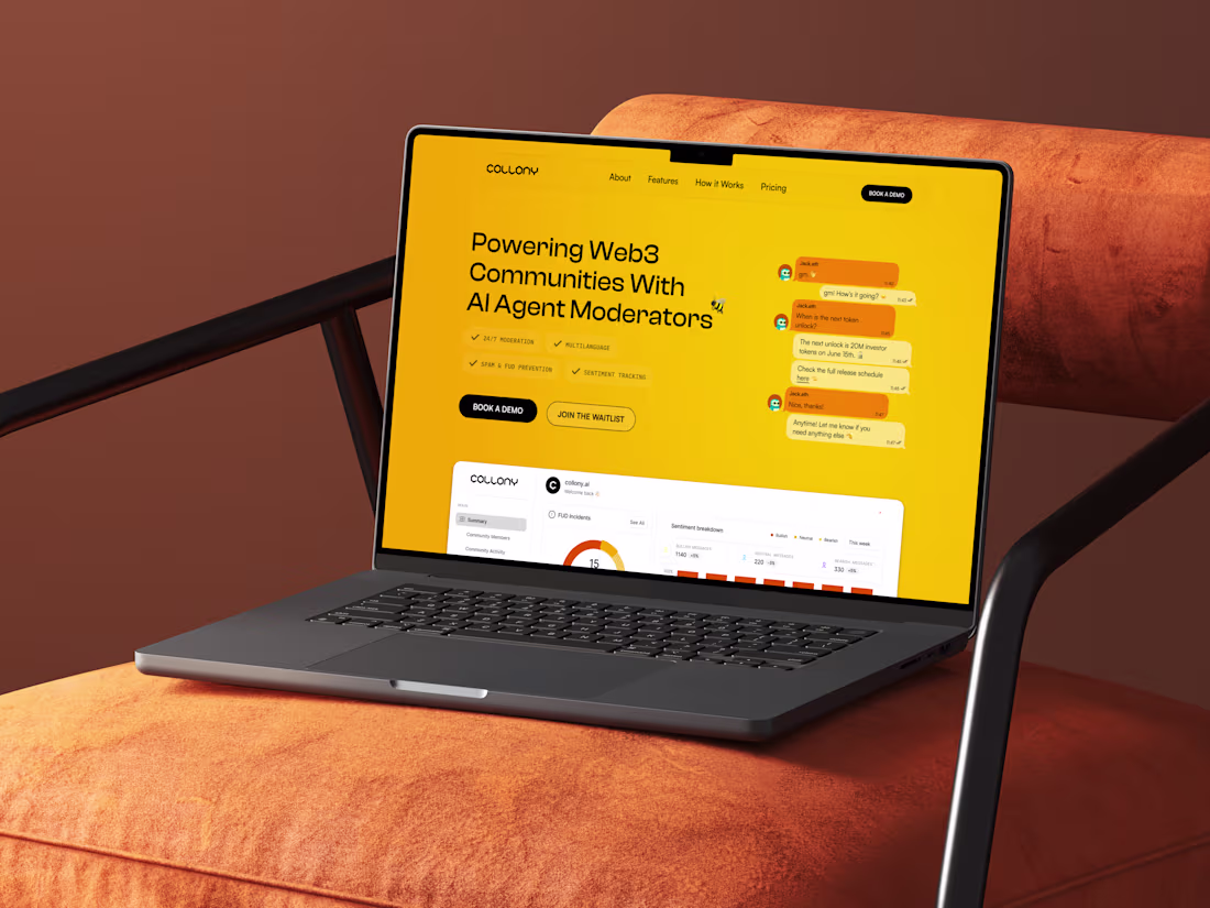 Cover image for Collony.ai | Brand Identity and Website Design
