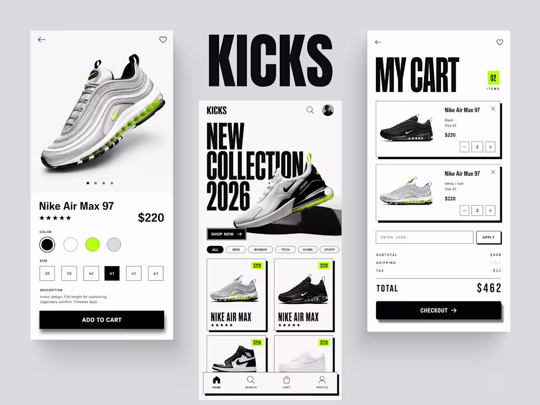 Cover image for Kicks is a conceptual Nike-inspired