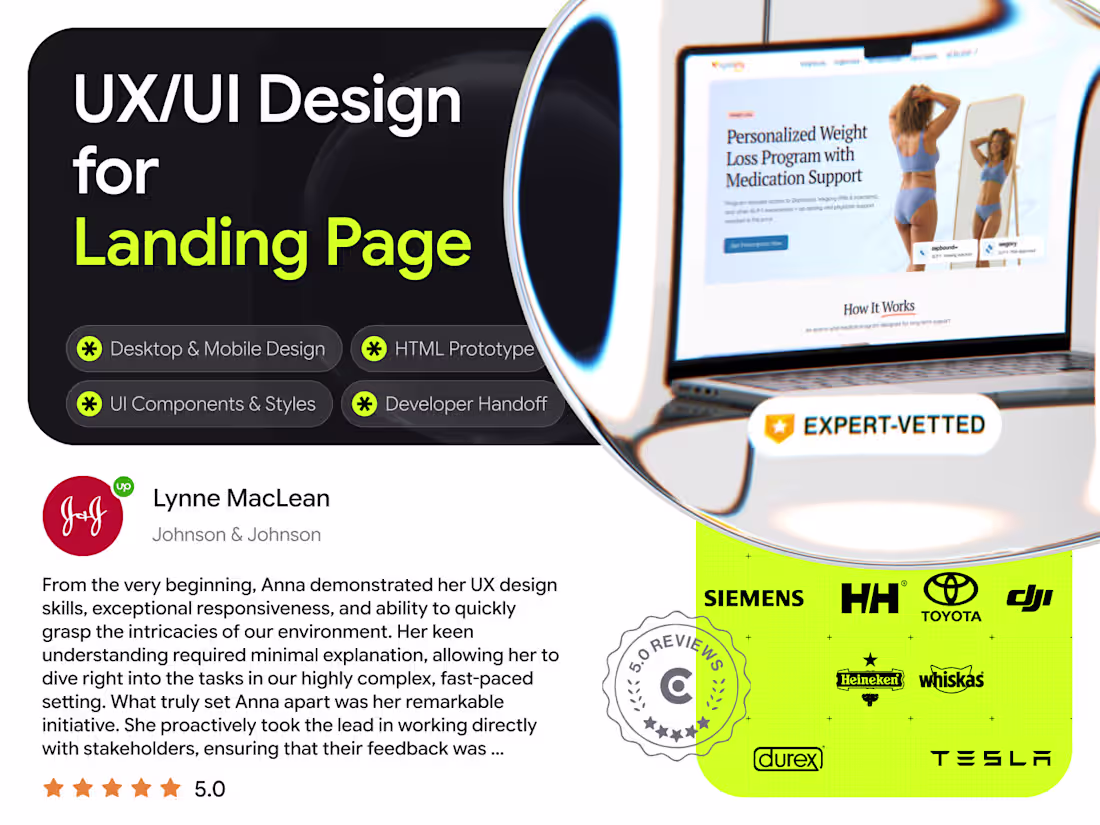 Cover image for UX/UI Design for Landing Pages