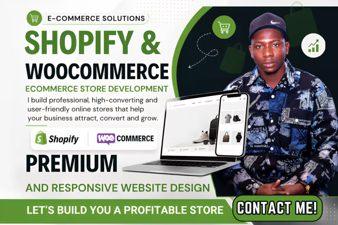 Cover image for I will build a high converting Shopify ecommerce store & website