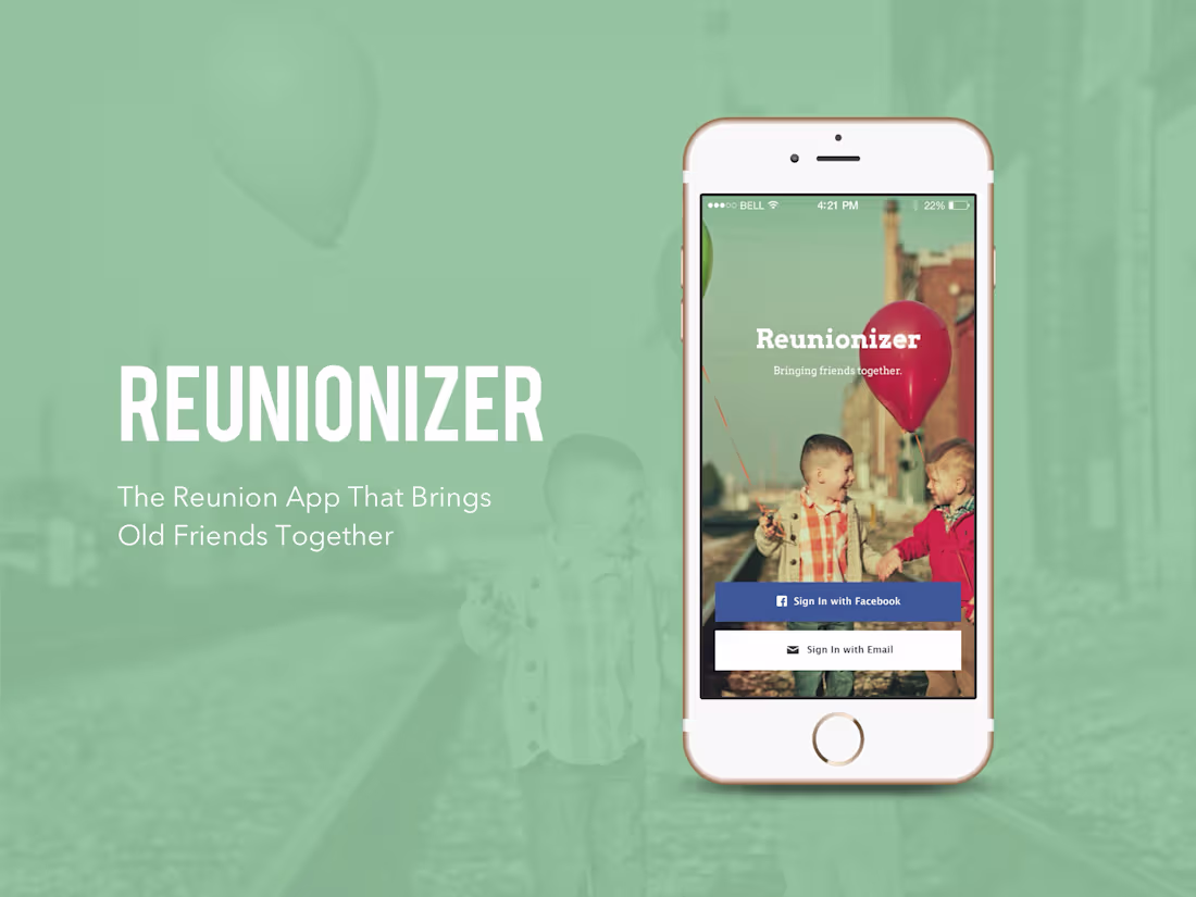 Cover image for Reunionizer is a social app