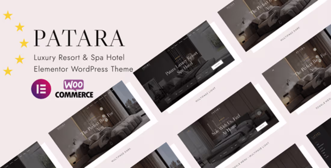 Cover image for Patara - Luxury Resort & Spa Hotel Elementor WordPress Theme
