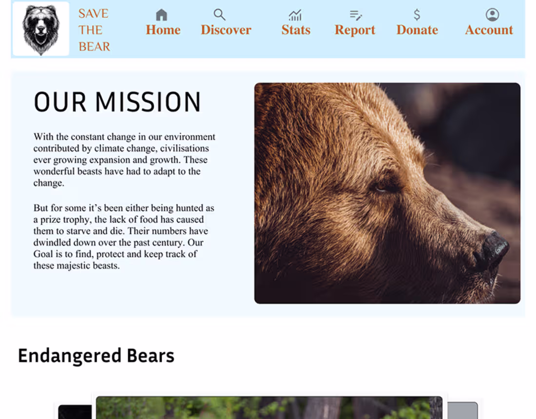 Cover image for save the bear