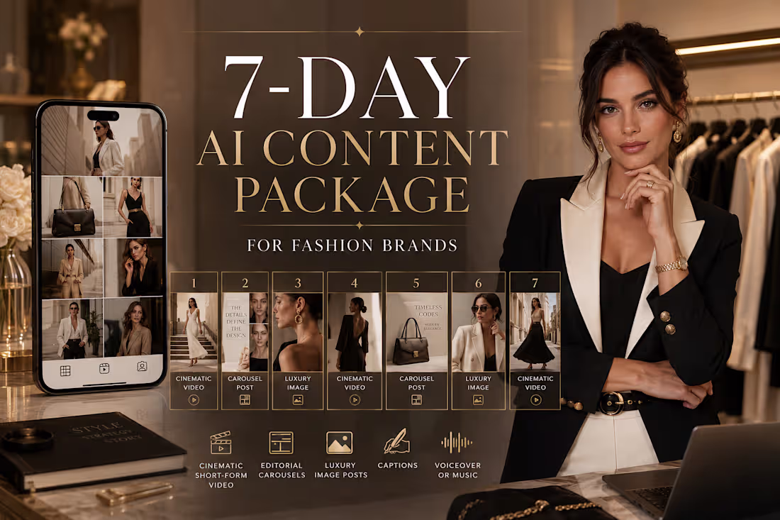Cover image for 7-Day AI Content Package for Fashion Brands