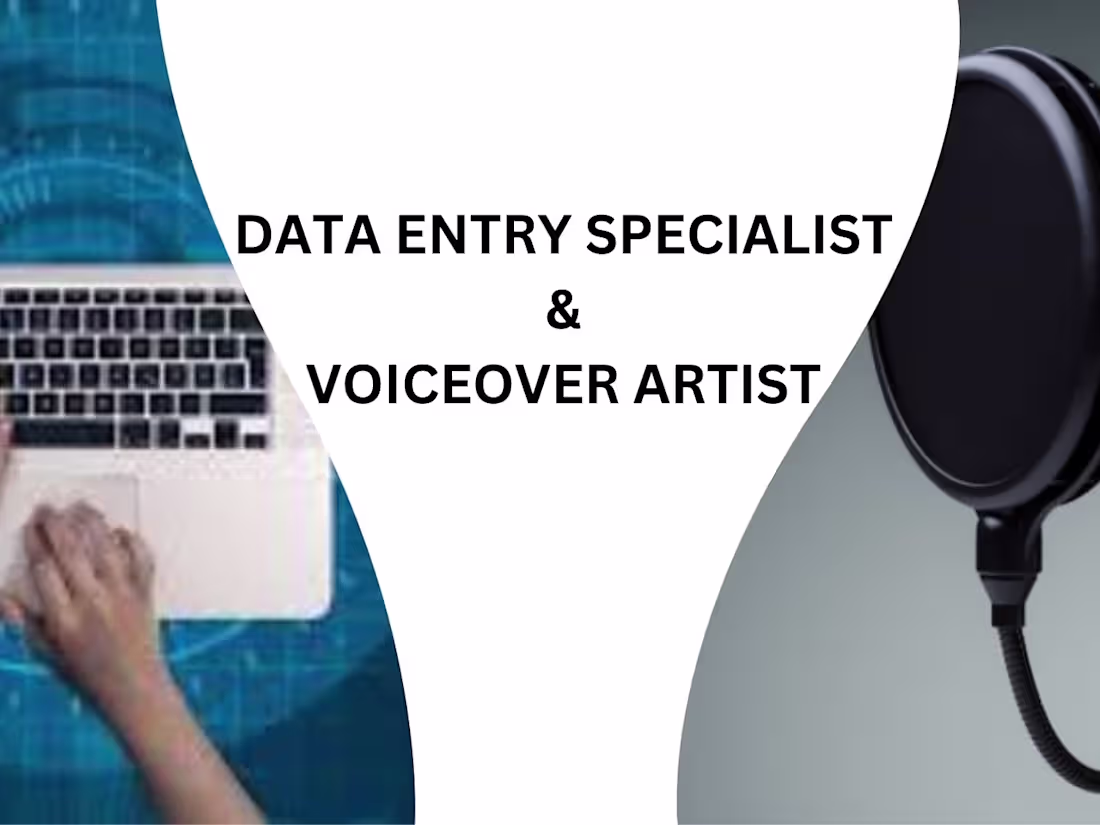 Cover image for Data Entry and Voice Over Services