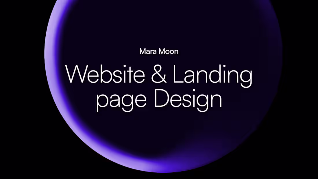 Cover image for Website and Landing page design