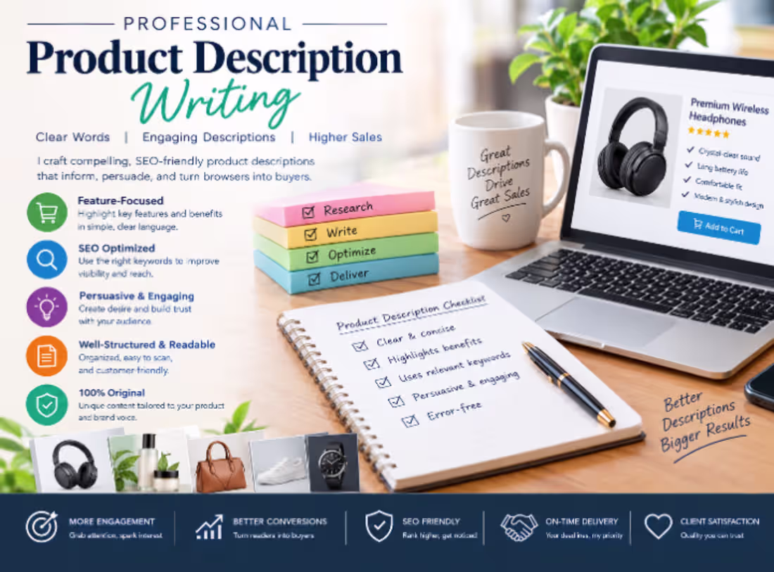 Cover image for Product description writing