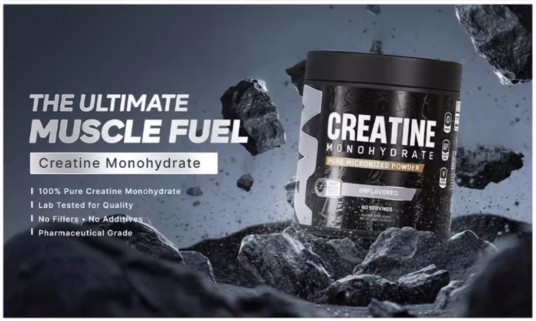Cover image for Creatine Monohydrate  Product Advertisement