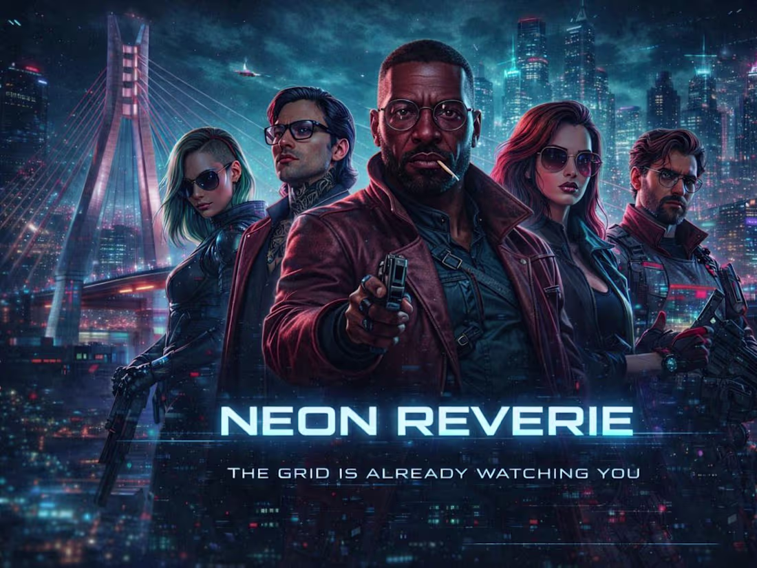 Cover image for Neon Reverie | Cyberpunk Landing Page Design