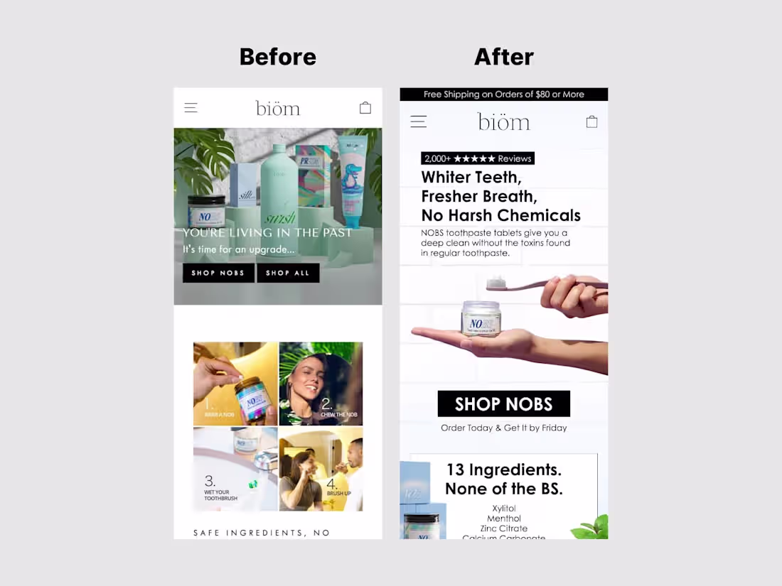 Cover image for Shopify Homepage for CPG Store