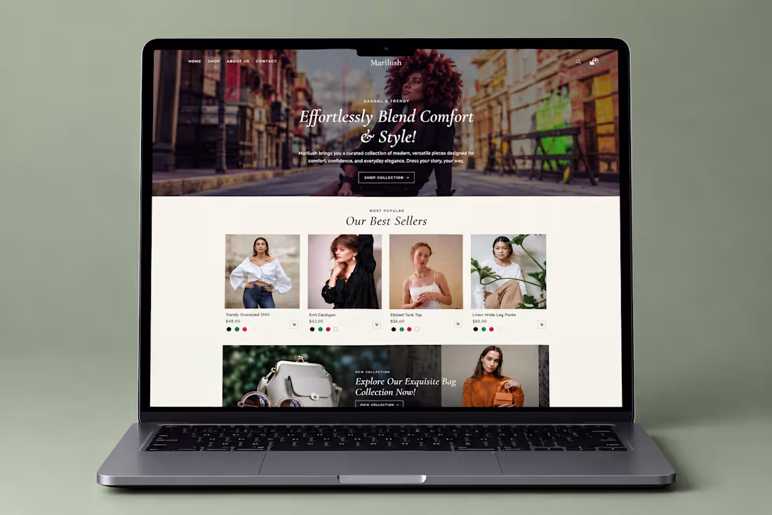Cover image for Modern Fashion E-Commerce Website Design