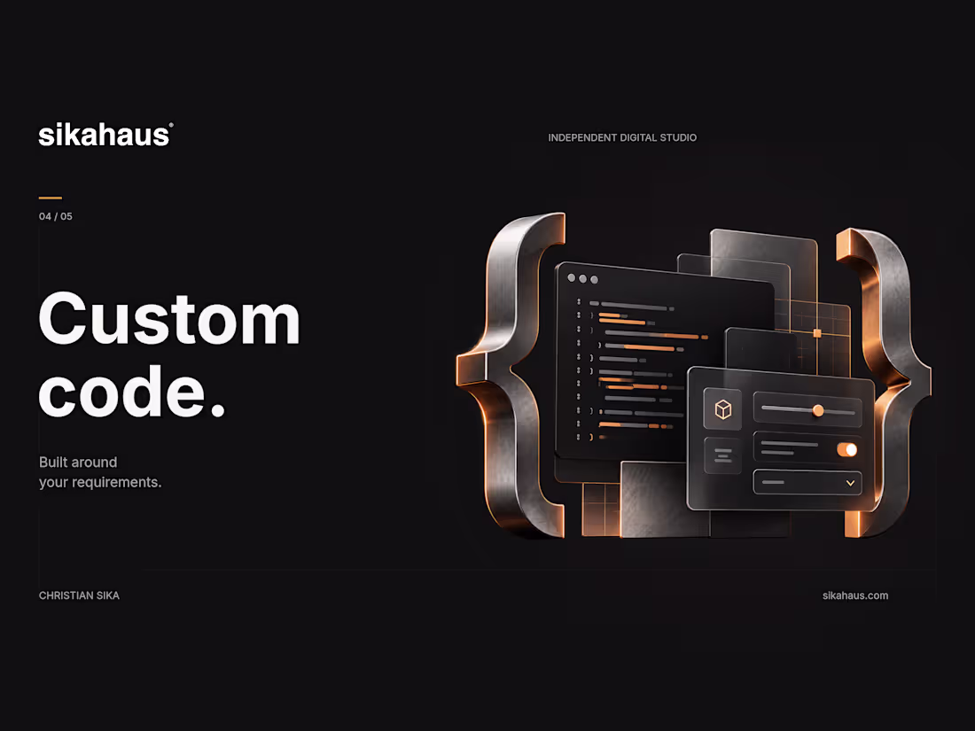 Cover image for Custom Code | Components, Integrations and Focused Features