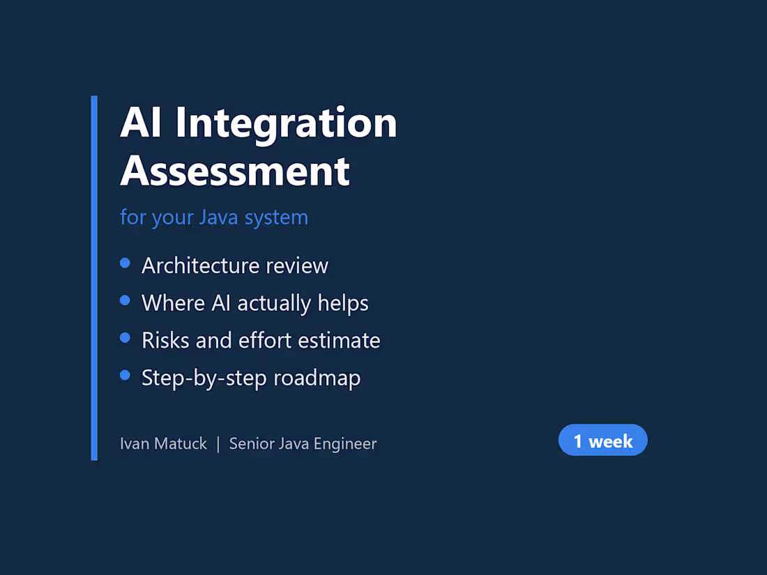 Cover image for AI Integration Assessment