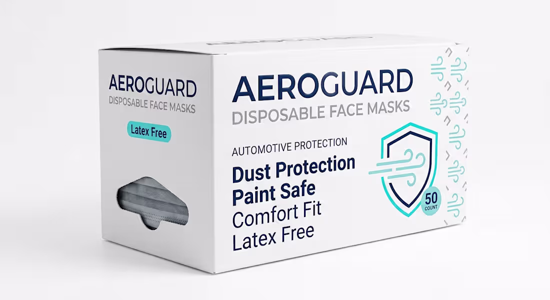 Cover image for Professional Disposable Face Mask Packaging