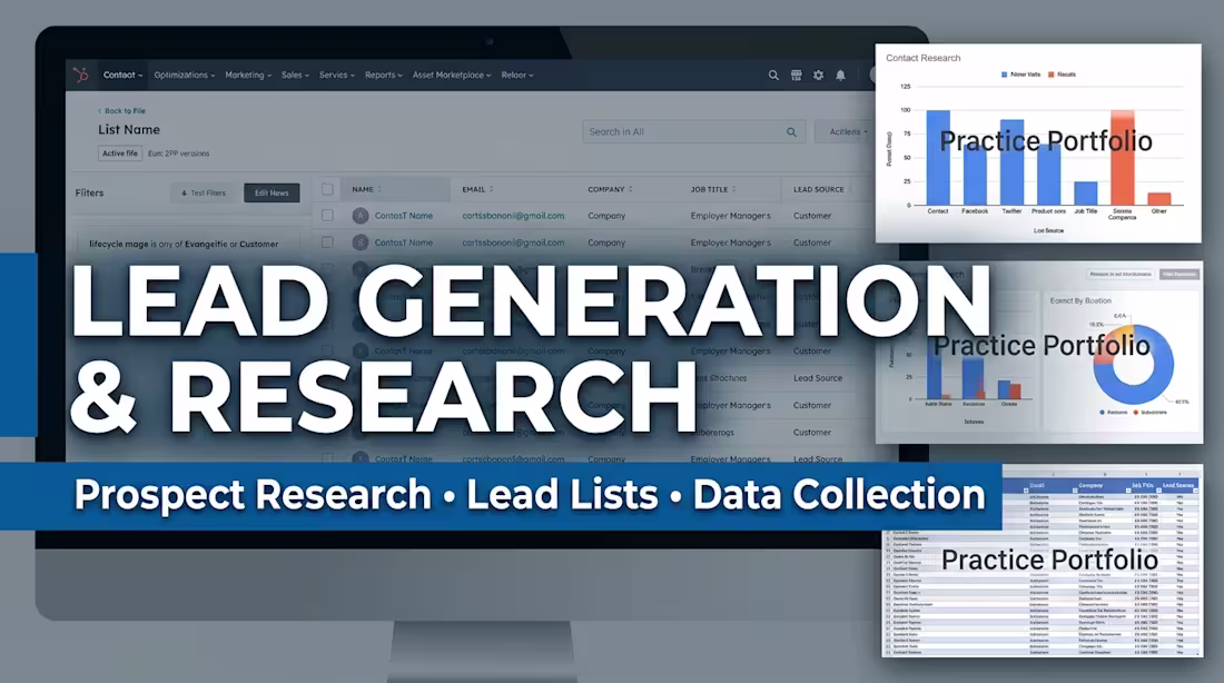 Cover image for Lead Generation & Online Research