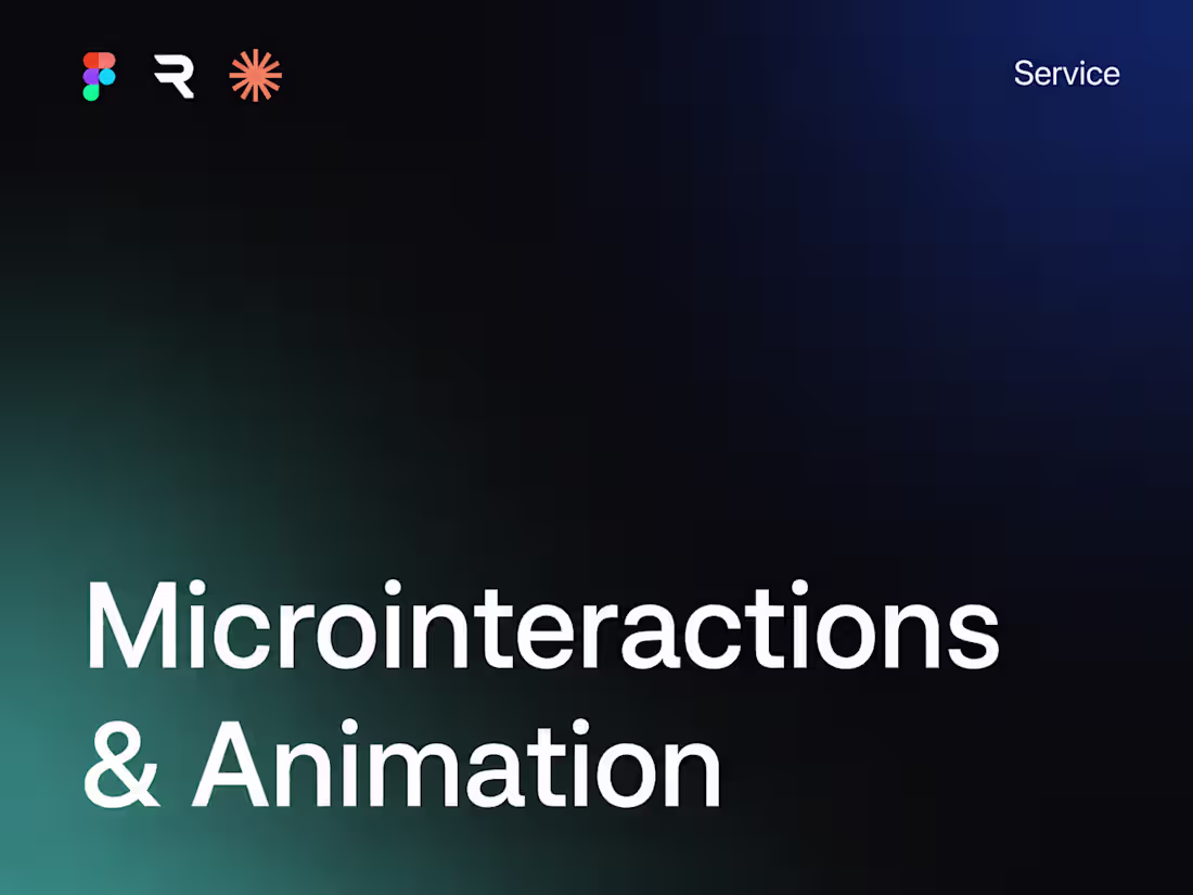 Cover image for Microinteractions & Animation