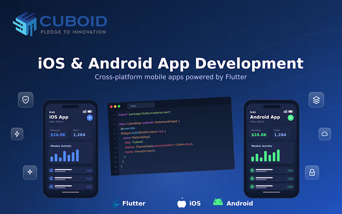 Cover image for iOS & Android App Development Using Flutter