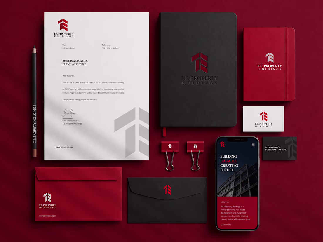 Cover image for TE Property Holdings Logo and Brand Concept